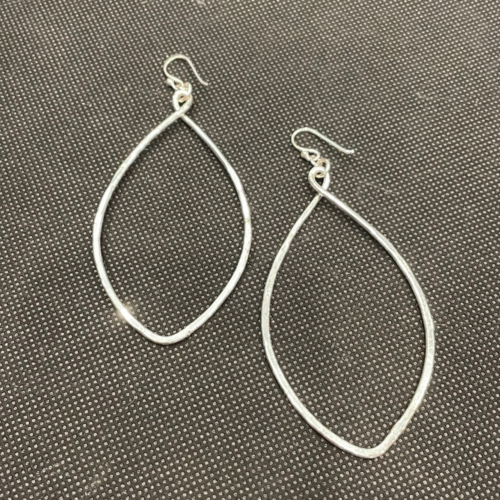 Silver dangle earrings